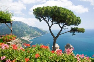 View over Ravello coast